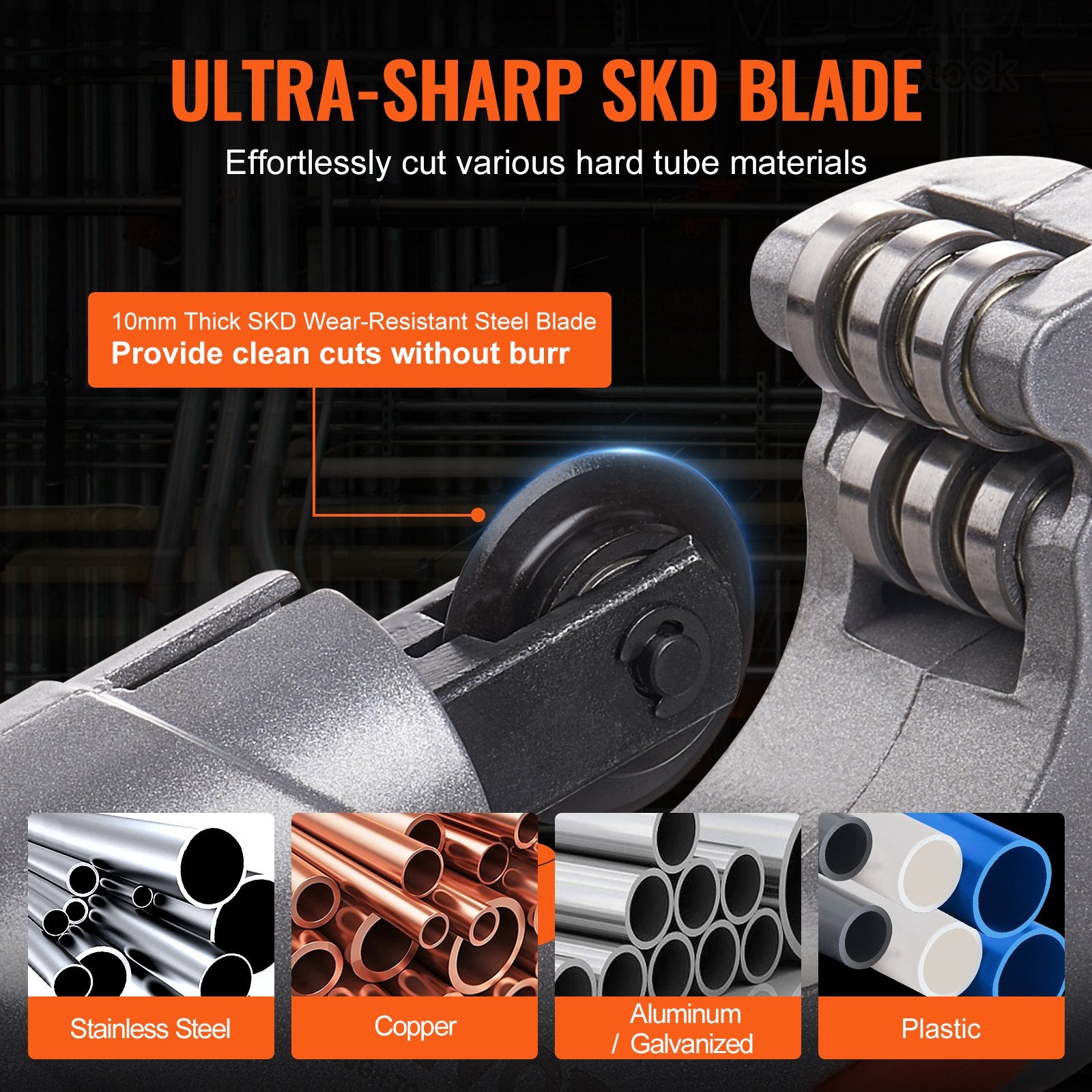 Cutters: VEVOR 3PCS Tubing Cutter Set, 3/16"-2" O.D. Copper Pipe Cutter, 1/8"-7/8" O.D. Mini Tube Cutter and Deburring Tool, Heavy Duty Pipe Cutter Set for Copper, Aluminum, Stainless Steel, Plastic Pipes