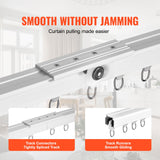 Curtain Accessories: VEVOR Ceiling Curtain Track Set 5.9 FT/1.8 Meter_oom Divider with Hooks White