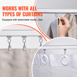 Curtain Accessories: VEVOR Ceiling Curtain Track Set 5.9 FT/1.8 Meter_oom Divider with Hooks White