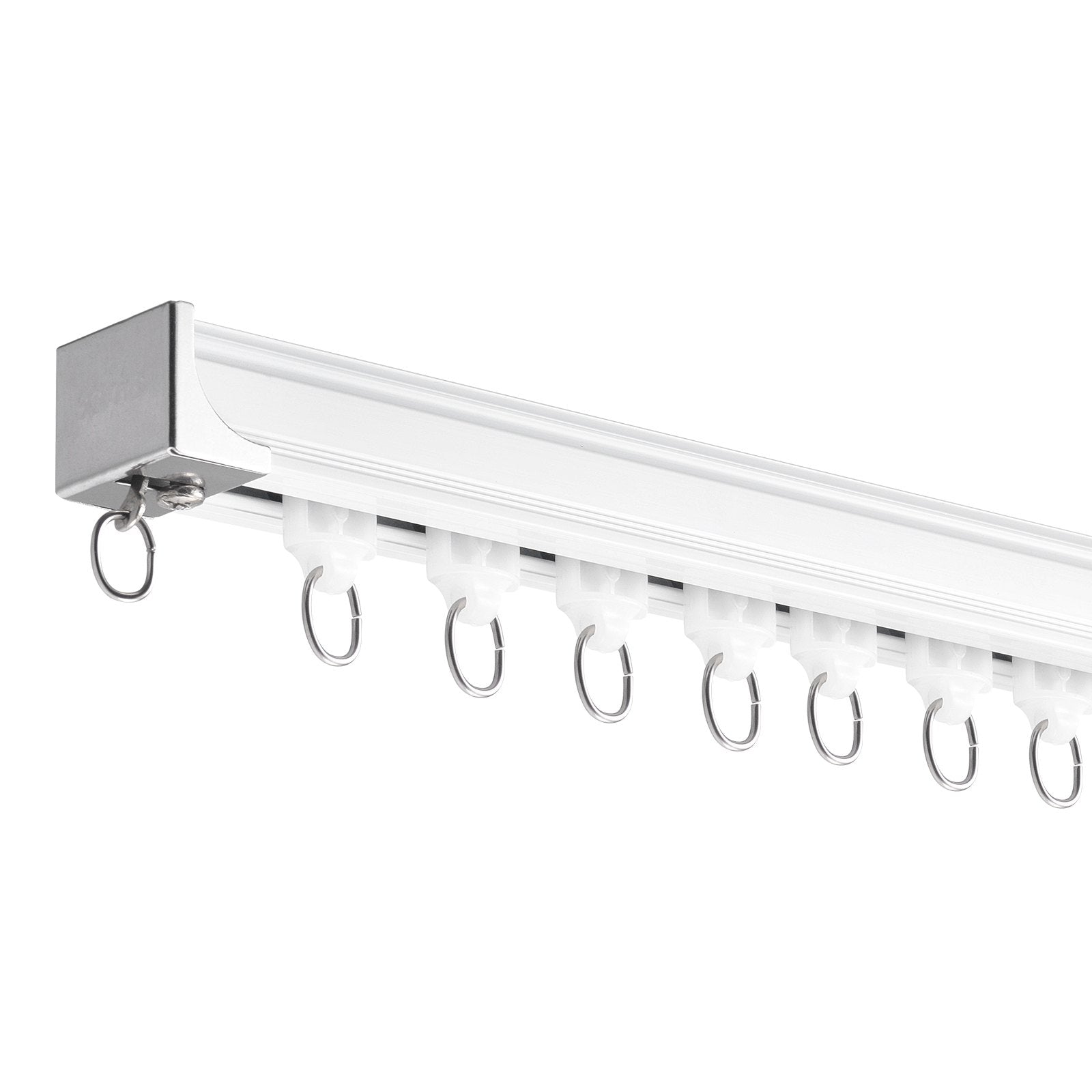 Curtain Accessories: VEVOR Ceiling Curtain Track Set 5.9 FT/1.8 Meter_oom Divider with Hooks White