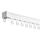 Curtains & Drapes: VEVOR Ceiling Curtain Track Set 17.7 FT/5.4 Meter Room Divider with Hooks White
