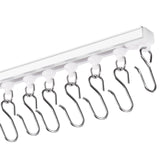 Curtain Accessories: VEVOR Ceiling Curtain Track Set, 9.9 FT/3 Meter, Self Adhesive, No Drill Ceiling Track System for Curtains, Room Divider Curtain Track Ceiling Mounted for Living Room with Hooks and Hardware, White