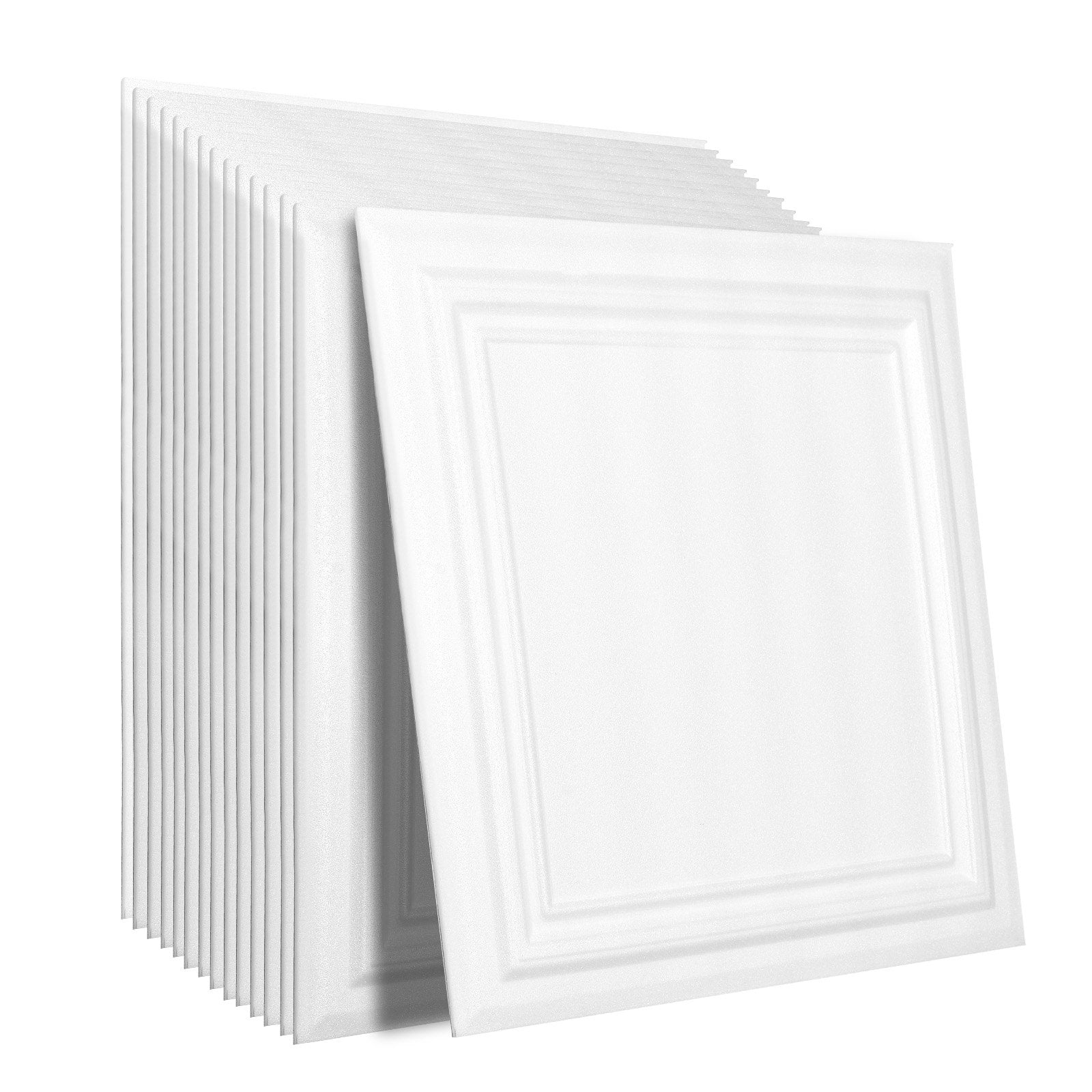 Building Toys: VEVOR Ceiling Tiles, 16-Pack 20 x 20 in, Drop Ceiling Tiles Premium Polystyrene Sheet, Easy Installation/ Cutting Plastic Glue-up Ceiling Tile, Basement Ceiling Covering for Home/Office Decoration