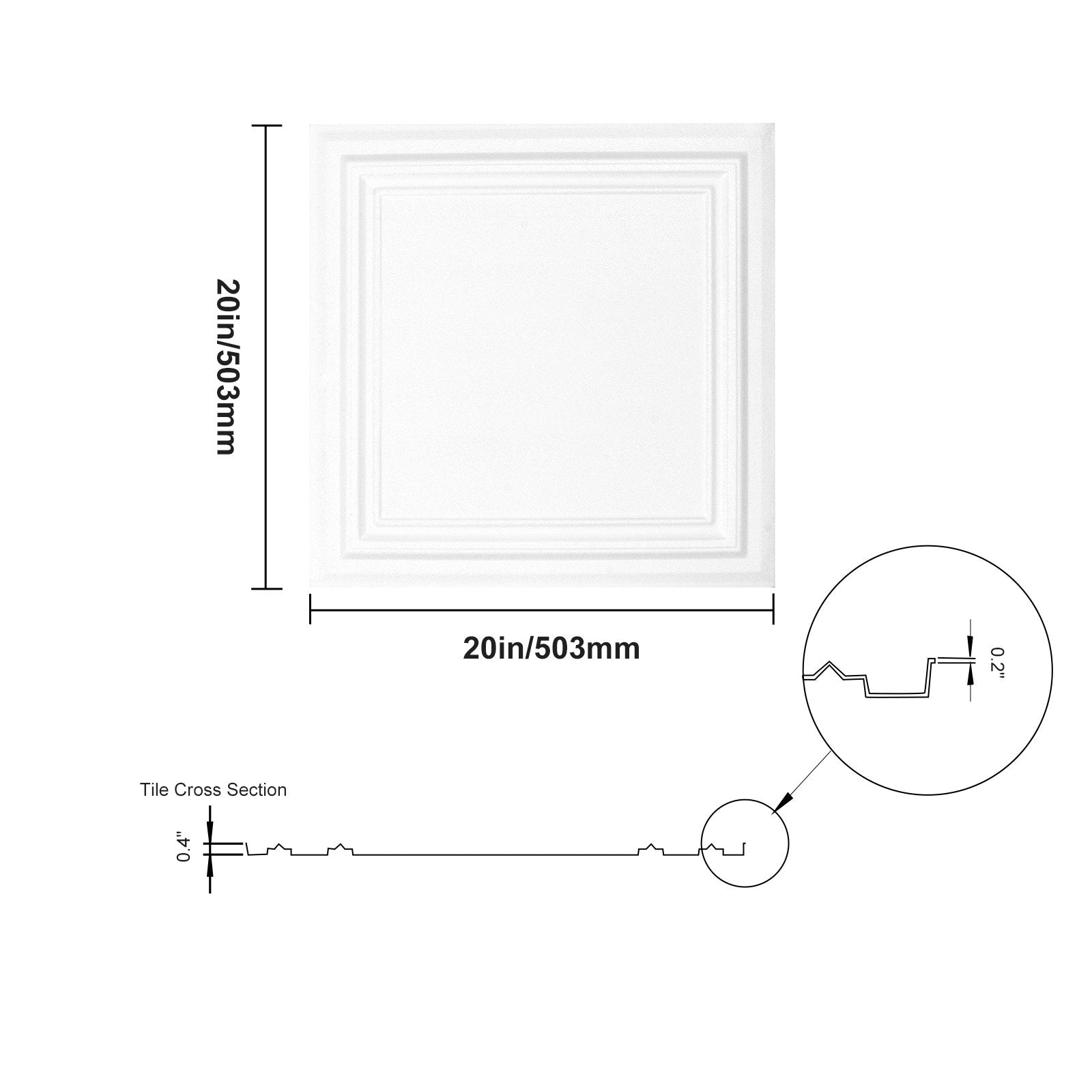 Kitchen & Bathroom DIY: VEVOR Ceiling Tiles 48-Pack 20 x 20 in Polystyrene Easy Installation Glue-up