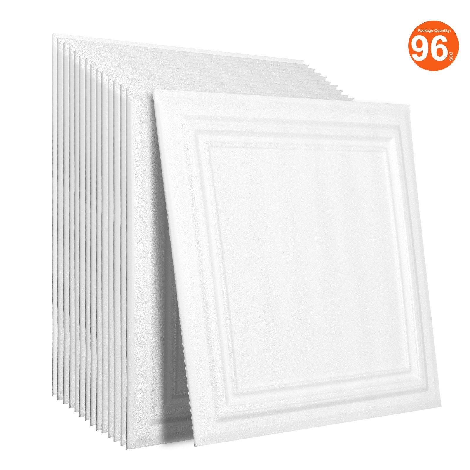 Audio Accessories: VEVOR Ceiling Tiles 96-Pack 20 x 20 in Polystyrene Easy Installation Glue-up