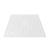 Kitchen & Bathroom DIY: VEVOR Ceiling Tiles 12-Pack 24 x 24 in PVC Easy Installation White Echo Pattern