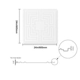 Kitchen & Bathroom DIY: VEVOR Ceiling Tiles 12-Pack 24 x 24 in PVC Easy Installation White Echo Pattern
