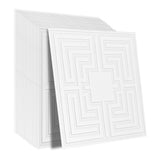 Kitchen & Bathroom DIY: VEVOR Ceiling Tiles 12-Pack 24 x 24 in PVC Easy Installation White Echo Pattern