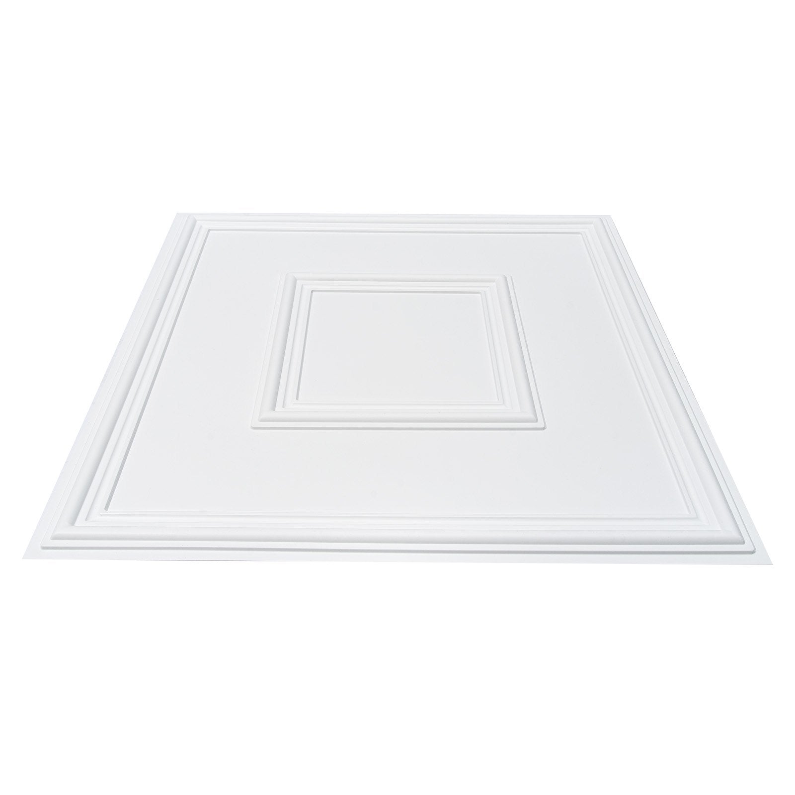 Kitchen & Bathroom DIY: VEVOR Ceiling Tiles 12-Pack 24 x 24 in PVC Easy Installation White Geometric