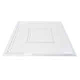 Kitchen & Bathroom DIY: VEVOR Ceiling Tiles 12-Pack 24 x 24 in PVC Easy Installation White Geometric