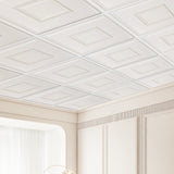 Kitchen & Bathroom DIY: VEVOR Ceiling Tiles 12-Pack 24 x 24 in PVC Easy Installation White Geometric