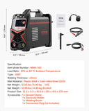 Welding Guns & Plasma Cutters: VEVOR TIG Welder 4-In-1 Welding Machine Pulse MMA Lift STICK IGBT Inverter LED