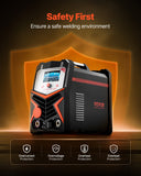Welding Guns & Plasma Cutters: VEVOR TIG Welder, 200A 6-In-1 Aluminum Welding Machine (LED Display) - AC TIG/DC TIG/AC Pulse TIG/DC Pulse TIG/Spot TIG/MMA(Stick), Electric Welder with Synergic Control IGBT