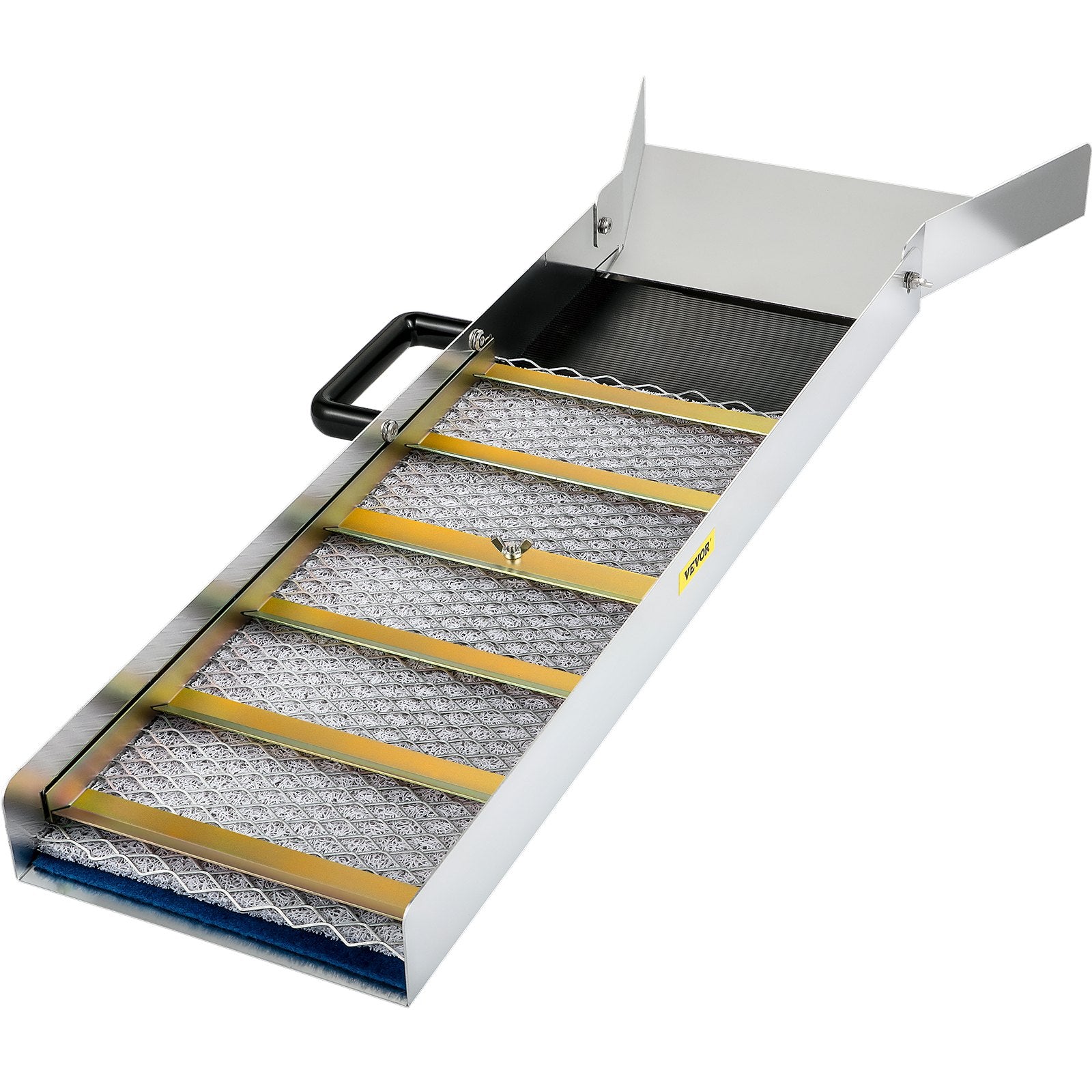 Aluminum Alloy Sluice Box, Compact 36" Mini Sluice Boxes for Gold, Lightweight Gold Sluice Equipment, Portable Sluice Boxes with Miner\'s Moss, River, Creek, Gold Panning, Prospecting, Dredging