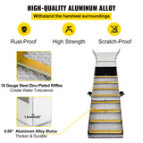 Building Materials: VEVOR Folding Aluminum Alloy Sluice Box, Compact 50" Sluice Boxes for Gold, Lightweight Gold Sluice Equipment, Portable Sluice Boxes with Miner's Moss, River, Creek, Gold Panning, Prospecting, Dredg