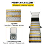 Building Materials: VEVOR Folding Aluminum Alloy Sluice Box, Compact 50" Sluice Boxes for Gold, Lightweight Gold Sluice Equipment, Portable Sluice Boxes with Miner's Moss, River, Creek, Gold Panning, Prospecting, Dredg