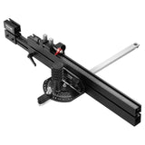 Chainsaws: VEVOR Precision Miter Gauge, Standard Slot 3/4'' x 3/8'', Aluminum Alloy Table Saw Miter Gauge with 19-35 in Grating 15 Angle Stops Adjustable Spring Loaded Plunger and Removable Disc, for Woodworking