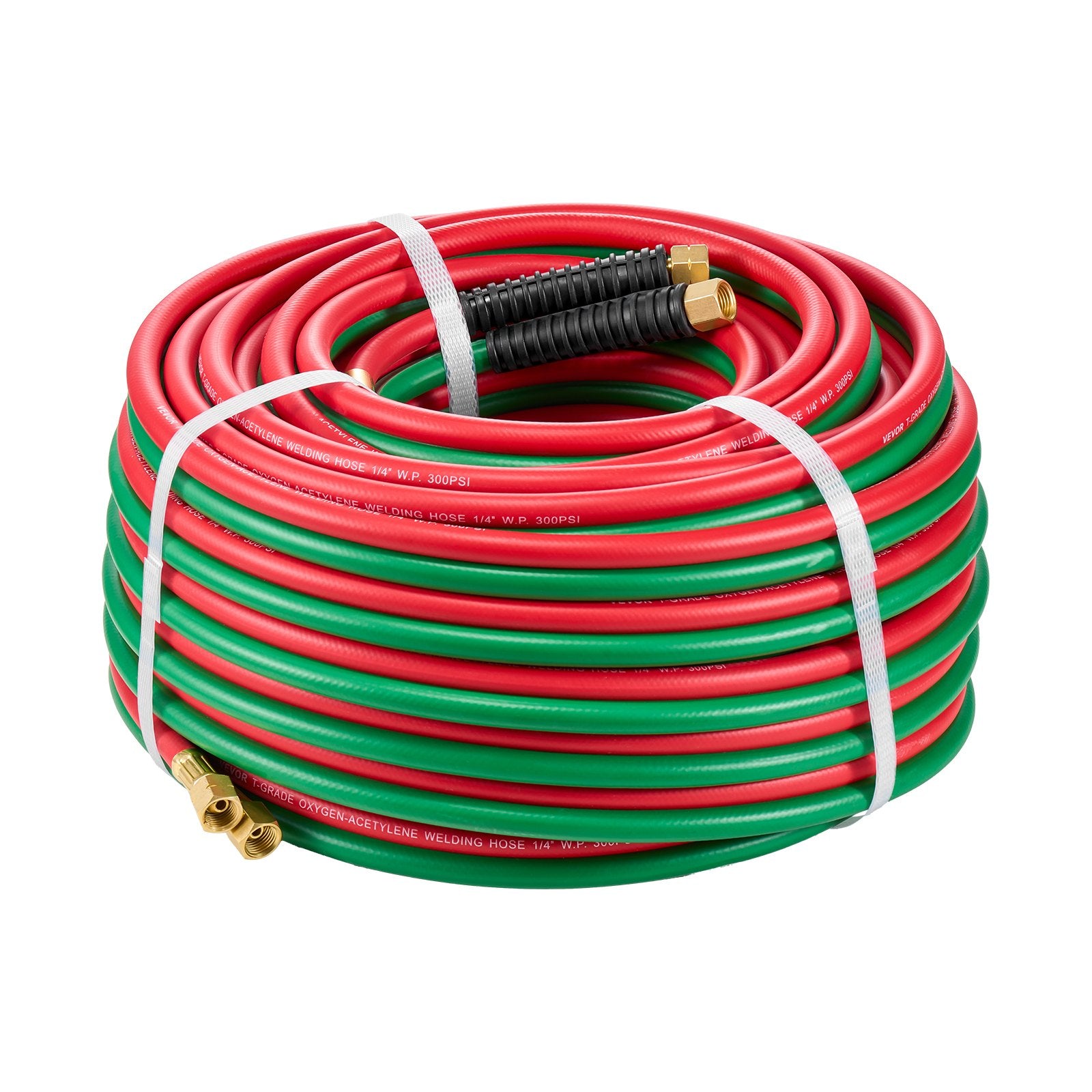 Air Compressors Accessories: Oxygen Acetylene Hose 1/4-Inch x 100FT T Grade Hose 300PSI Max Working Pressure