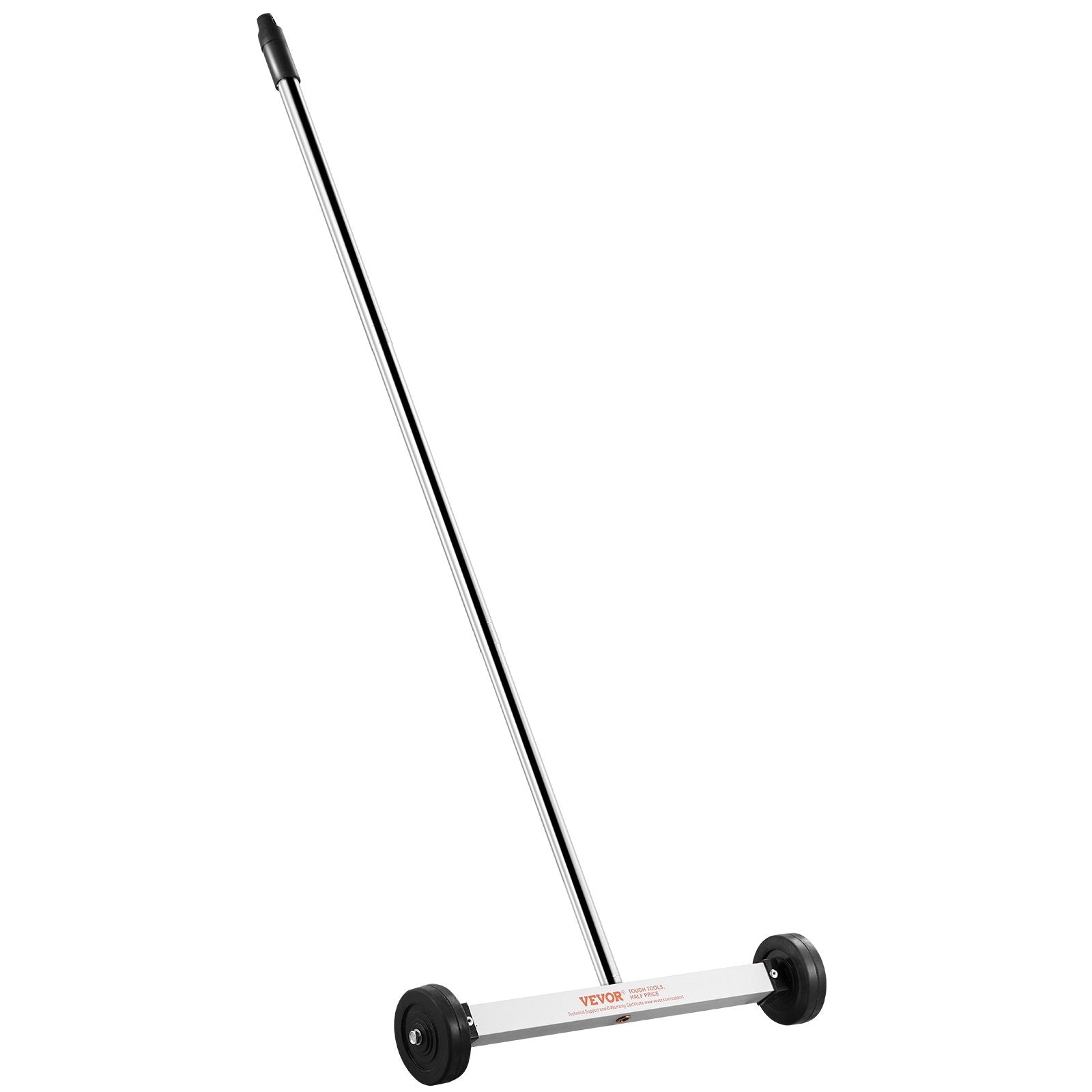 Saw Accessories: VEVOR Magnetic Sweeper with Wheels, 15inch Mini Magnetic Sweeper, 8 lbs Capacity, Adjustable Handle, Lightweight Magnetic Pickup Sweeper to Pick Up Nails and Screws, Easy Cleanup of Workshop Garage