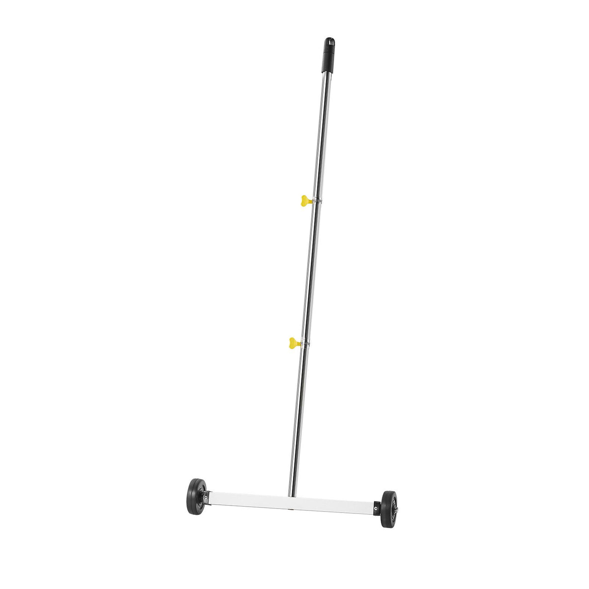 Magnetic Sweeper with Wheels, 43 cm, 4.5 kg Load Capacity, Lightweight Magnetic Pickup Sweeper with Adjustable Handle, Pick Up Nails and Screws, Easy Cleanup for Garages, Roofing Projects