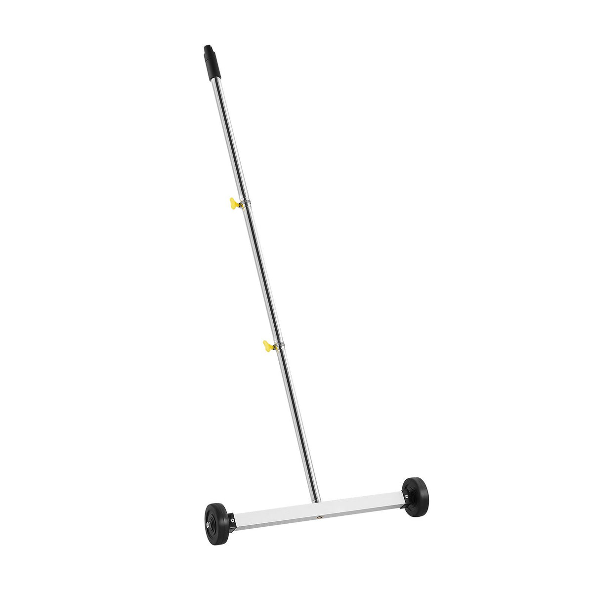 Magnetic Sweeper with Wheels, 43 cm, 4.5 kg Load Capacity, Lightweight Magnetic Pickup Sweeper with Adjustable Handle, Pick Up Nails and Screws, Easy Cleanup for Garages, Roofing Projects