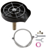 Drinkware: VEVOR Glass Rinser 10-Hole 360 Rotating Stainless Steel Washer ABS Cup Holder