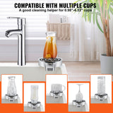 Audio Accessories: VEVOR Glass Rinser 10 Spraying Jets 360° Rotating ABS Cup Washer & Cup Holder