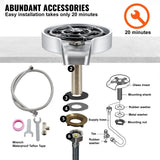 Audio Accessories: VEVOR Glass Rinser 10 Spraying Jets 360° Rotating ABS Cup Washer & Cup Holder