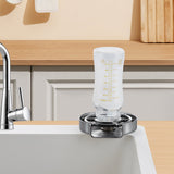 Drinkware: VEVOR Glass Rinser 10-Hole Rotating Stainless Steel Washer ABS Cup Holder