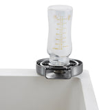 Drinkware: VEVOR Glass Rinser 10-Hole Rotating Stainless Steel Washer ABS Cup Holder