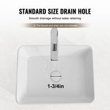 Sinks: VEVOR Modern Ceramic Vessel Sink 48x37cm Bathroom Vanity Bowl Countertop White