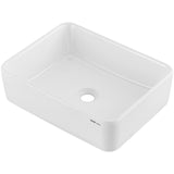 Sinks: VEVOR Modern Ceramic Vessel Sink 48x37cm Bathroom Vanity Bowl Countertop White