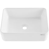Sinks: VEVOR Modern Ceramic Vessel Sink 48x37cm Bathroom Vanity Bowl Countertop White