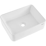 Sinks: VEVOR Modern Ceramic Vessel Sink 48x37cm Bathroom Vanity Bowl Countertop White