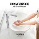 Kitchen & Bathroom DIY: VEVOR Modern Ceramic Vessel Sink 60x36cm Bathroom Vanity Bowl Countertop