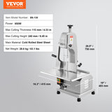 Speciality Appliances: VEVOR 650W Commercial Electric Meat Bandsaw Stainless Steel Bone Sawing Machine