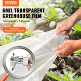Caravan Accessories: VEVOR Greenhouse Plastic Sheeting 10 x 40 ft 6Mil Clear Polyethylene Film