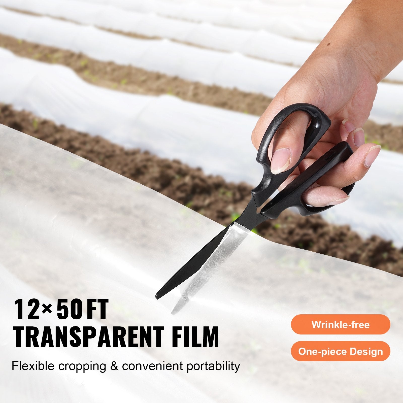 Caravan Accessories: VEVOR Greenhouse Plastic Sheeting 12 x 50 ft 6Mil Clear Polyethylene Film