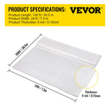 Greenhouses & Accessories: VEVOR Greenhouse Film, 24\' x 100\' Greenhouse Plastic Sheeting, 6 mil Thickness Suncover Greenhouse, Clear Polyethylene Cover, UV Proof Farm Plastic Supply for Gardening, Farming and Agriculture