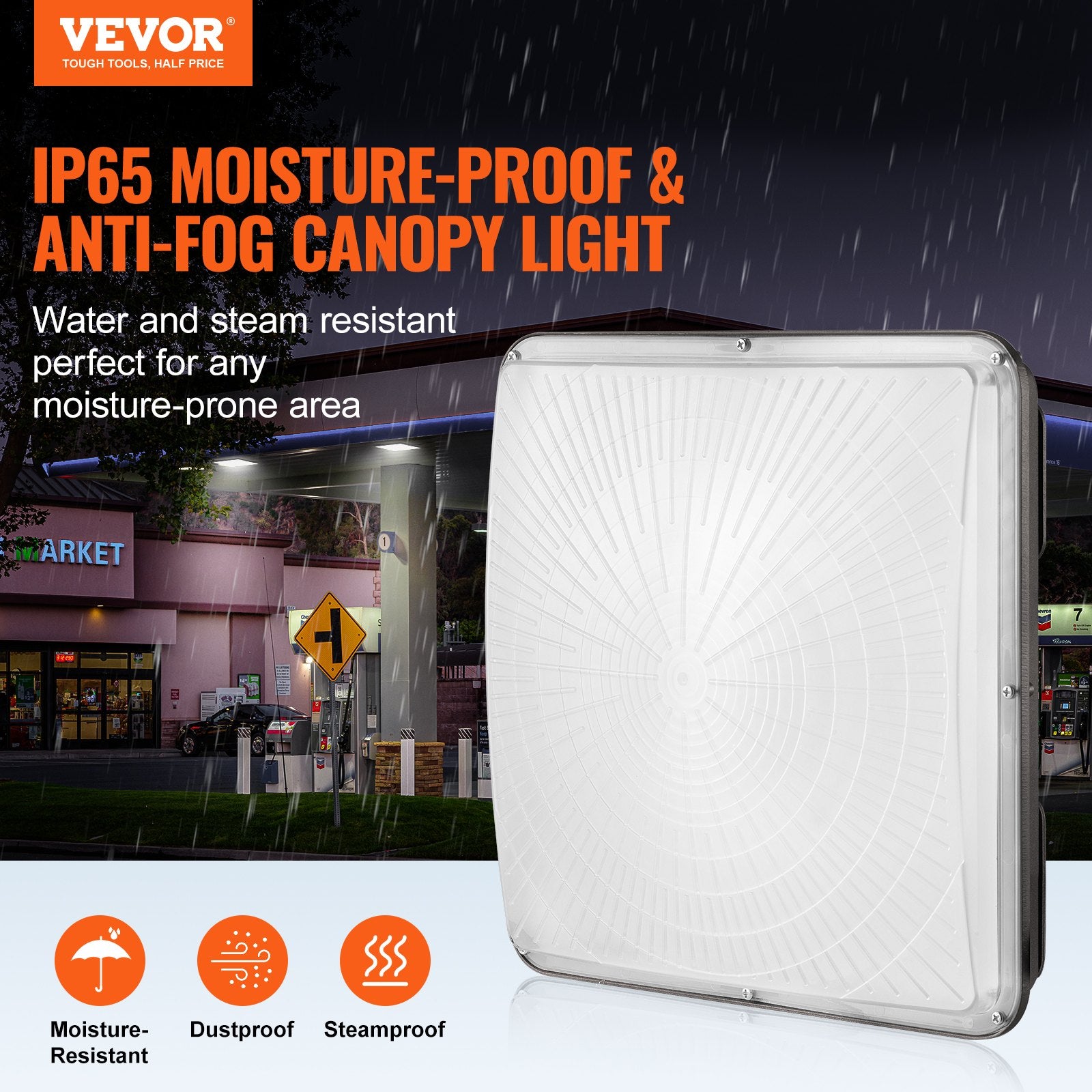 Canopies & Gazebos: VEVOR 4 PCS LED Canopy Light 150W 16500LM 5000K Daylight Outdoor Canopy Lighting
