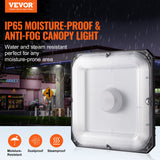 Outdoor Lights: VEVOR 4 Pack LED Canopy Lights 80W 8800LM 5000K Daylight Outdoor Canopy Lighting