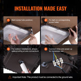 Outdoor Lights: VEVOR 4 Pack LED Canopy Lights 80W 8800LM 5000K Daylight Outdoor Canopy Lighting
