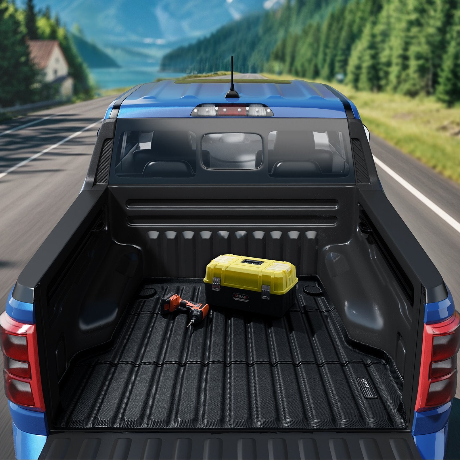 Automotive Repair & Speciality Tools: VEVOR Truck Bed Mat Fit 2022-2024 Ford Maverick TPE Truck Bed Liner Accessories