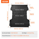 Automotive Decor: VEVOR Truck Bed Mat Fit 2017-2024 Ford F250/F350 TPE Truck Bed Liner Accessories