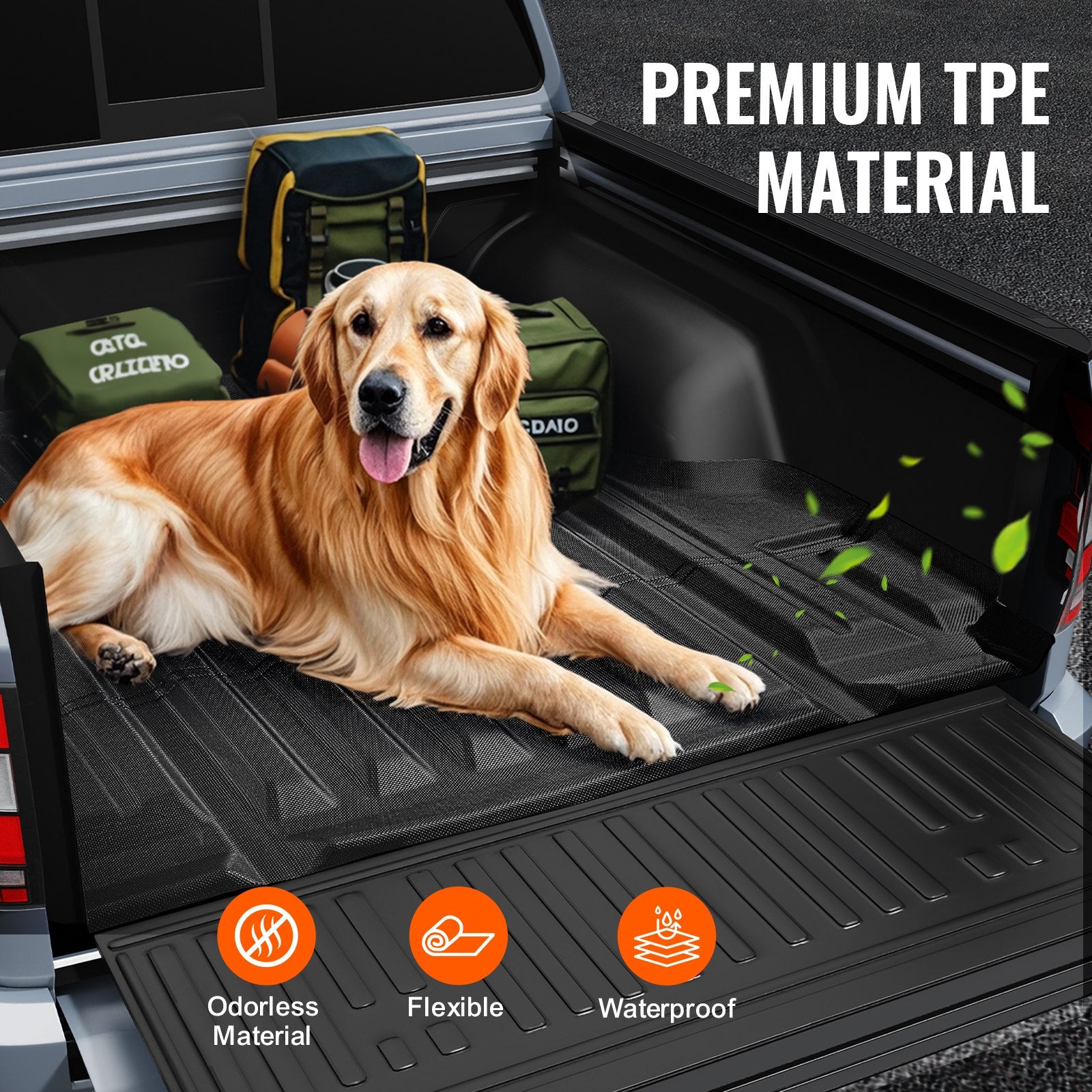 Automotive Parts: VEVOR Truck Bed Mat Fit 2022-2024 Nissan Frontier TPE Truck Bed Liner Accessory