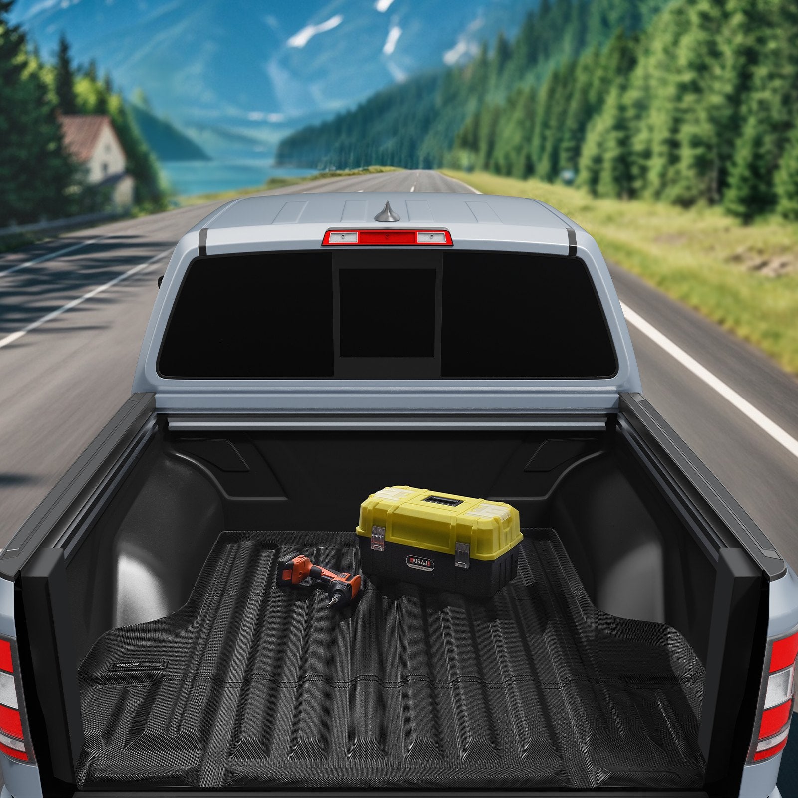Automotive Parts: VEVOR Truck Bed Mat Fit 2022-2024 Nissan Frontier TPE Truck Bed Liner Accessory