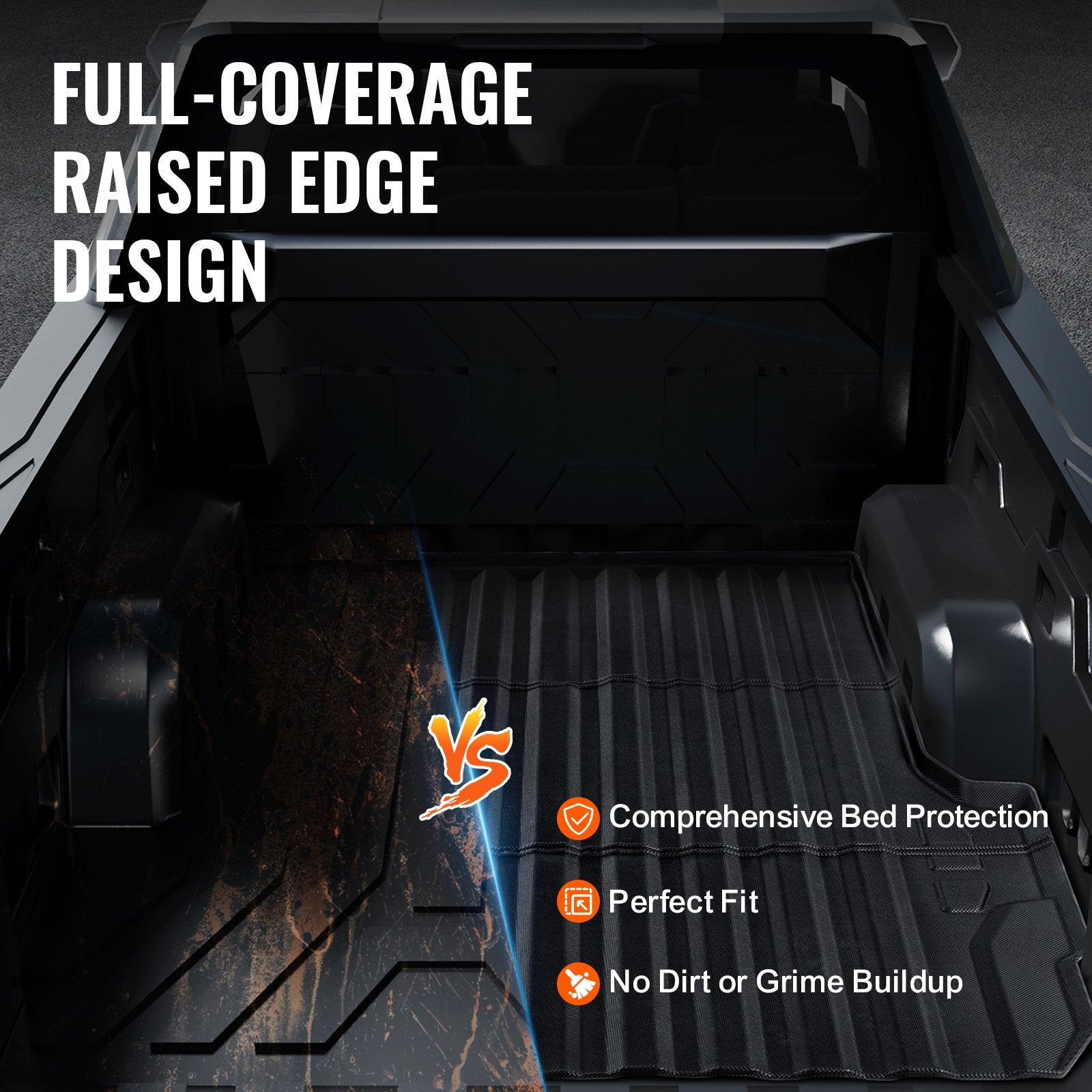 Automotive Parts: VEVOR Truck Bed Mat Fit 2023-2024 Chevrolet Colorado/GMC Canyon Truck Bed Liner