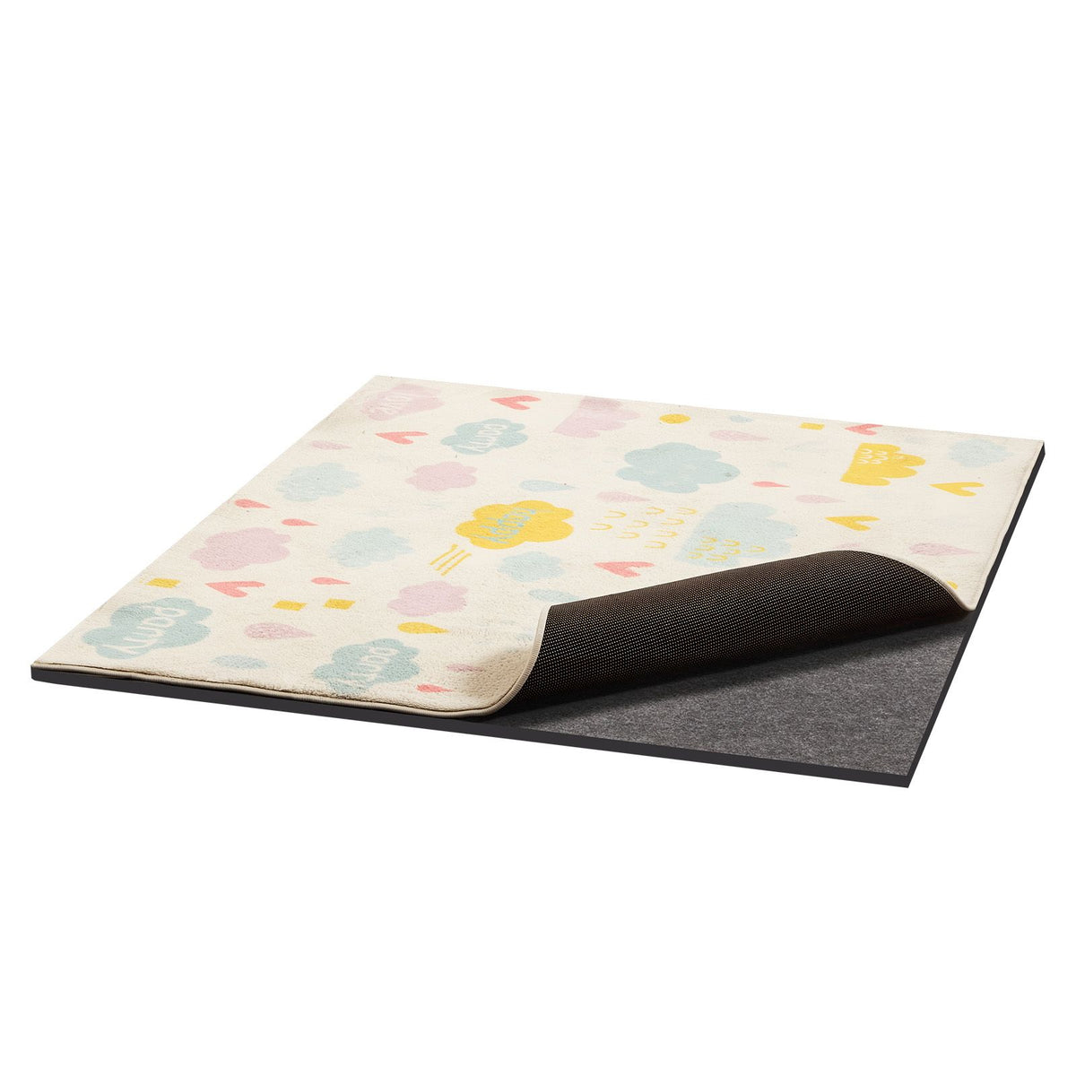 Rug Pad 2.44 x 1.52 m, Non-slip Carpet Area Pad, Rug Mat Padding with Dual Surface Felt Cushion & Rubber Gripper, Hardwood Floor Protection for All Floors, Finishes, Keeps Carpets in Place
