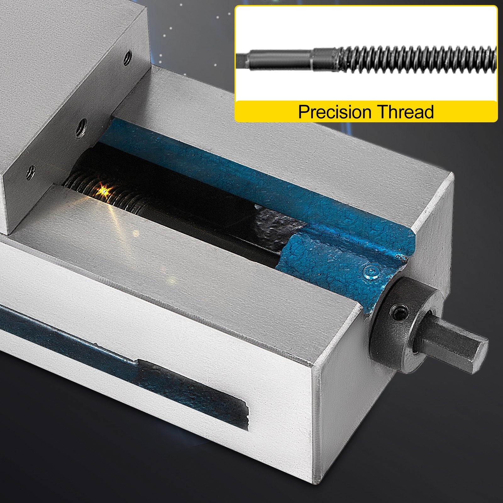 Building Materials: VEVOR Milling Vice 4"/100mm,Bench Clamp Vice Nodular Cast Iron Material,Clamping Vice Clamping Force 19KN Max, Milling Machine Vice