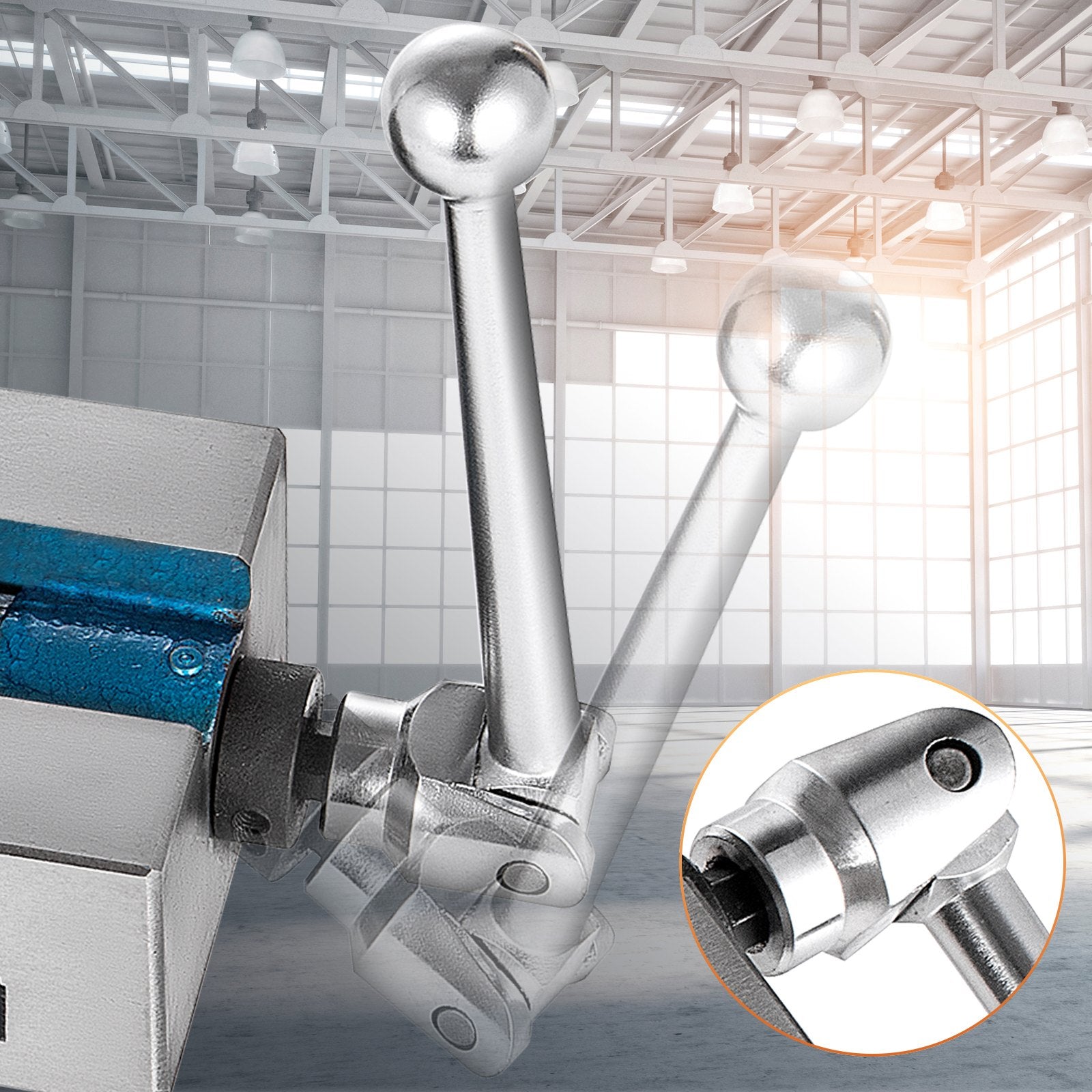Building Materials: VEVOR Milling Vice 4"/100mm,Bench Clamp Vice Nodular Cast Iron Material,Clamping Vice Clamping Force 19KN Max, Milling Machine Vice